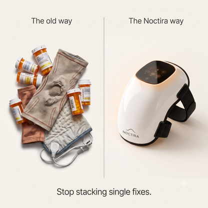 Noctira™ Knee Comfort Repair — Heat, Red Light & Vibration Massager