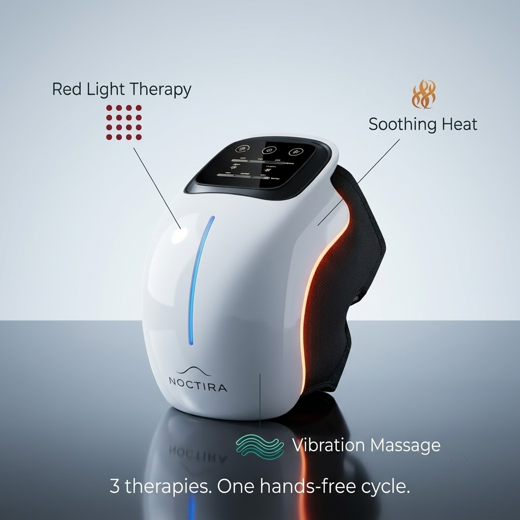 Noctira™ Knee Comfort Repair — Heat, Red Light & Vibration Massager
